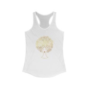 Golden Afro Racerback Tank