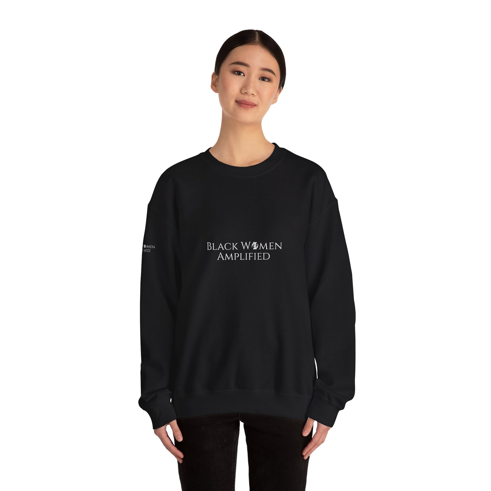Iconic Logo Sweatshirt - Black Women Amplified Community - Image 8