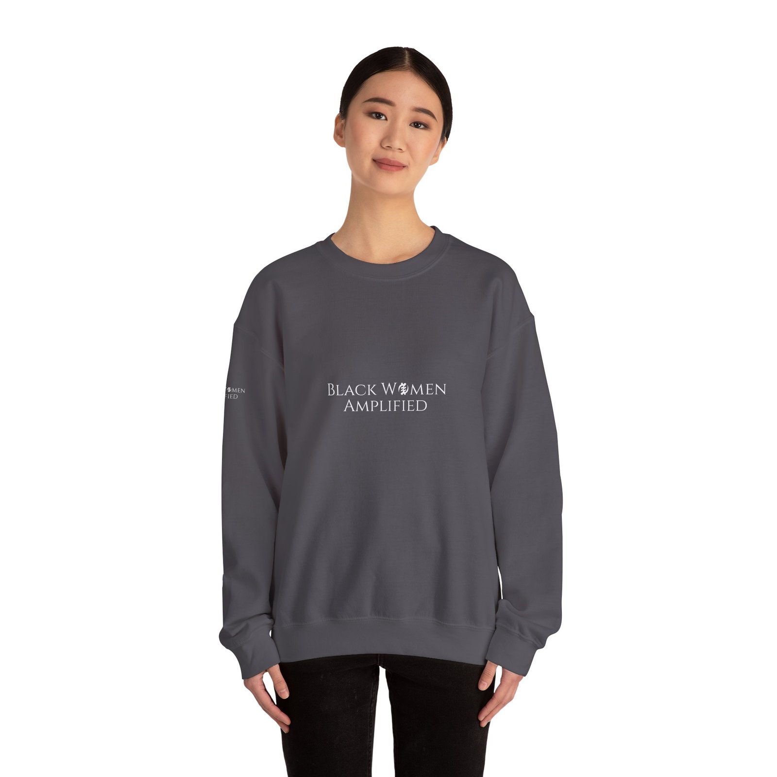 Iconic Logo Sweatshirt - Black Women Amplified Community - Image 32